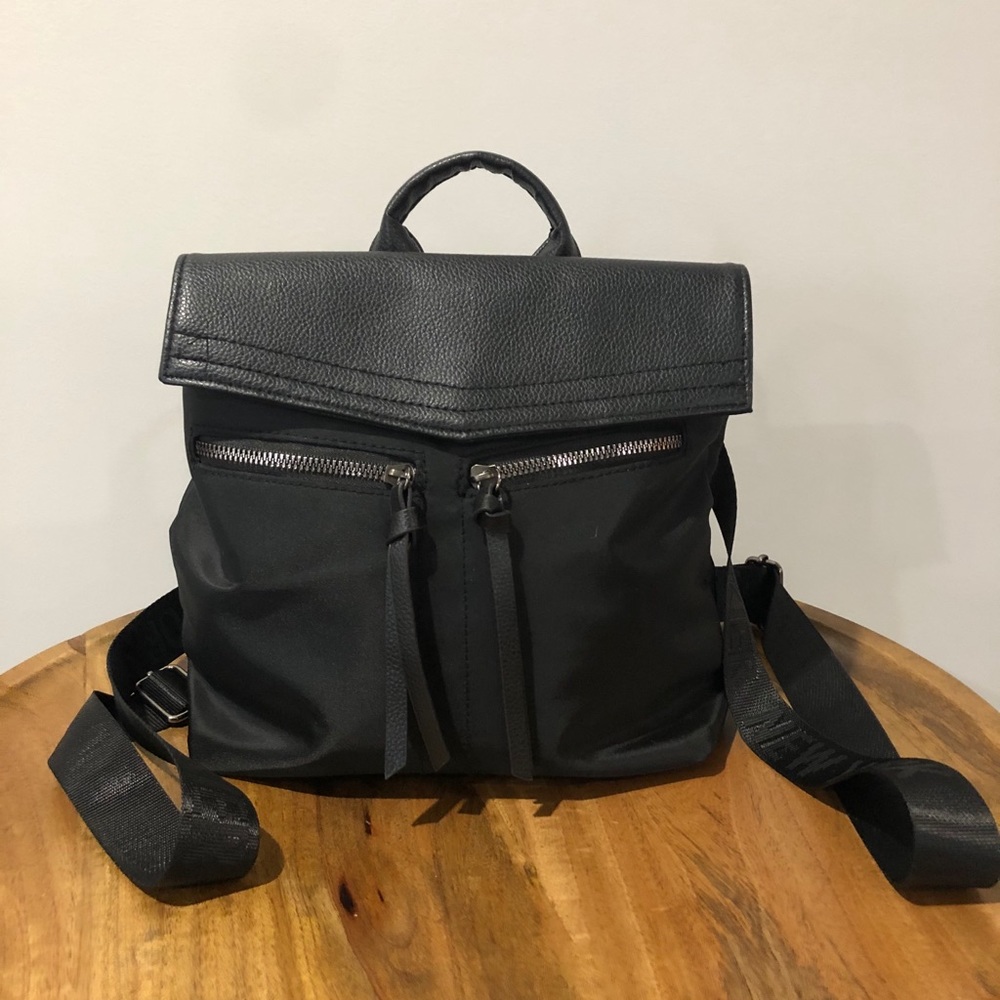 Nwot Botkier Trigger Mini Nylon Backpack (Black) - image 1